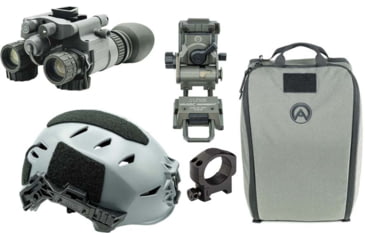 Image of Armasight BNVD-51 Premium Kit - BNVD-51 Pinnacle Gen 3 NV Binocular w/ Armasight by Wilcox G95 Mount, Armasight by OTTE GEAR Helmet Bag and Team Wendy EXFIL LTP Helmet Rail 3.0, Gray, M/L