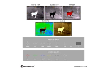 Image of Rearmed, Armasight Contractor 320 Thermal Weapon Sight, 3-12x25mm, Multiple Reticles, 60 Hz, 320x240, Gray, TAVT33WN2CONT10