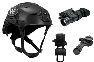 Image of Armasight PVS-14 Premium Kit - Armasight PVS-14 Gen 3 White Phosphor NV Monocular, Armasight by Wilcox G24 Mount, Wilcox PVS-14 J-Arm, and Armasight by Team Wendy EXFIL LTP Helmet Rail 3.0