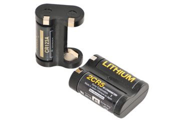 Image of Ashbury Precision Ordnance 2CR5 Battery to Dual CR123A Battery Adapter, Black, NSN 6160-01-565-7445 540-75V-0001-00