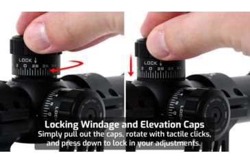 Image of AT3 Tactical Red Tail 1-4x24mm Rifle Scope, 30mm Tube, Second Focal Plane, AT3-RT-NM-1-4x24