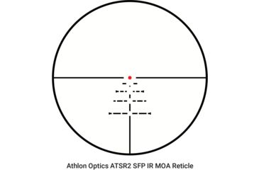 Image of Athlon Optics 1-6x24 Rifle Scope, Direct Dial, Side Focus, 24mm, ATSR2 SFP IR MOA Reticle, Black, 210200