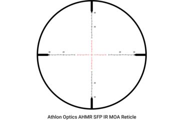 Image of Athlon Optics 2.5-15x50 Rifle Scope, 30mm Capped, Side Focus, SFP, AHMR IR MOA, Black, 213050