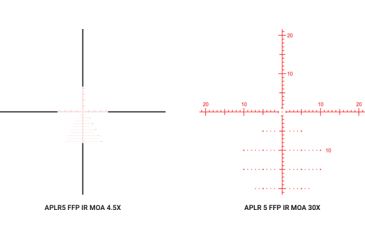 Image of Athlon Optics Ares ETR Rifle Scope, 4.5-30x56mm, 34mm Tube, First Focal Plane, APLR5 FFP IR MOA Reticle, 6061-T6, Matte, Black, 212102