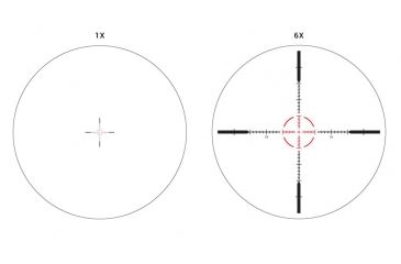 Image of Athlon Optics Cronus 1-6x24 Side Focus Rifle Scope,30mm,Black,ATSR16 IR-MIL Reticle 210102