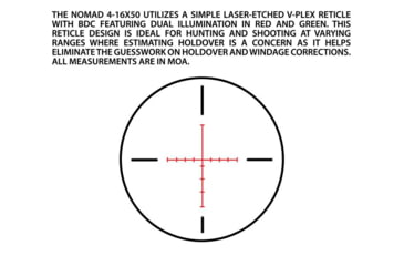 Image of Atibal Nomad 4-16x50mm Rifle Scope, 1in Tube, Second Focal Plane, Black, AT-NMD-41650