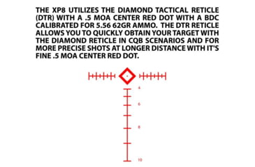 Image of Atibal XP8 1-8x24mm Rifle Scopes with Rapid View Lever, TDR BDC Reticle, Second Focal Plane, Black, AT-XP8