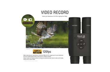 Image of ATN BinoX 4K 4-16x40mm Smart Day/Night Rangefinder Binocular, Matte, Black, DGBNBN4KLRF