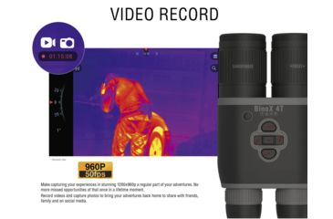 Image of ATN Binox-4T 640-1.5-15x Thermal Rangefinder Binocular, Black / Grey, TIBNBX4642L