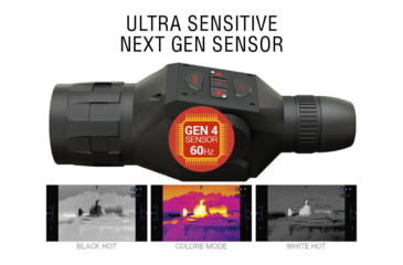 Image of ATN OTS 4T, 2-8x, 384x288, Thermal Viewer w/ Full HD Video rec, WiFi, Smooth zoom, iOS/Android Controlling App, Black, TIMNO4382A