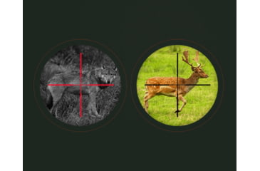 Image of ATN PS28-3WHPT 1x Clip-on Night Vision Rifle Scope, Gen 3, White Phosphor, High-Performance, Auto-Gated/Thin-Filmed, Black, NVDNPS283WHP