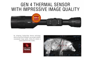 Image of ATN ThOR 4 Thermal Smart HD Rifle Scope, 2-8x25mm, Black, TIWST4382A