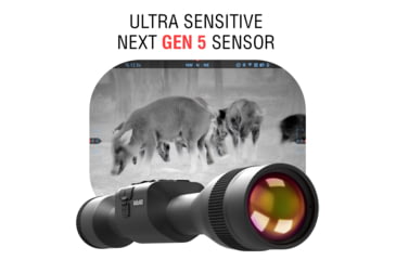 Image of ATN Thor 5 LRF 3-24x 640x480 12 Micron Smart HD Thermal Rifle Scope, 30mm Tube w/ Gen 5 Sensor, Multiple Patterns &amp; Color Options Reticle, Black, TIWST5635LRF