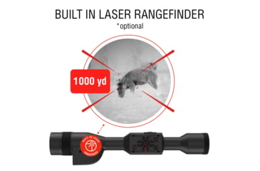Image of ATN Thor 5 LRF 3-24x 640x480 12 Micron Smart HD Thermal Rifle Scope, 30mm Tube w/ Gen 5 Sensor, Multiple Patterns &amp; Color Options Reticle, Black, TIWST5635LRF