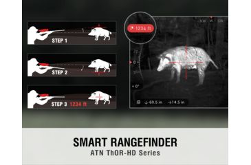 Image of ATN ThOR-HD 1.25-5x Thermal Smart HD Rifle Scope w/WiFi, GPS, 384x288 Sensor, Black, TIWSTH381A