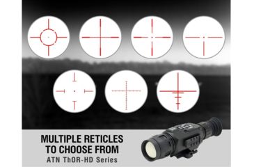 Image of ATN ThOR-HD, 384x288 Sensor, 9-36x Thermal Smart HD Rifle Scope w/WiFi, GPS, Black TIWSTH389A