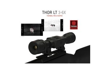 Image of ATN ThOR-LT 3-6x Thermal Rifle Scope, Black, TIWSTLT136X