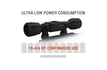 Image of ATN ThOR-LT 3-6x Thermal Rifle Scope, Black, TIWSTLT136X