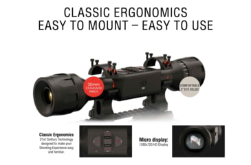 Image of ATN ThOR LT 320 Thermal Rifle Scope, 5-10x50mm, 30mm Tube, Multiple Patterns, Black, TIWSTLT350X