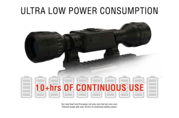 Image of ATN ThOR LT 320 Thermal Rifle Scope, 5-10x50mm, 30mm Tube, Multiple Patterns, Black, TIWSTLT350X