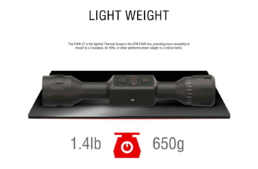 Image of ATN ThOR LT 320 Thermal Rifle Scope, 5-10x50mm, 30mm Tube, Multiple Patterns, Black, TIWSTLT350X