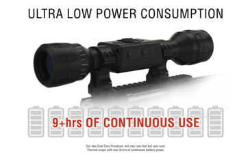 Image of ATN Thor LTV 4-12x Thermal Imaging Rifle Scopes Gen 5, 320x240 w/ Video Recording, Black, TIWSTLTV325X