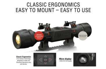 Image of ATN Thor LTV 4-12x Thermal Imaging Rifle Scopes Gen 5, 320x240 w/ Video Recording, Black, TIWSTLTV325X