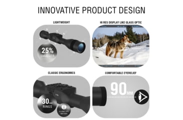 Image of ATN X-Sight 5 LRF 5-25x UHD Smart Day/Night Hunting Rifle Scope, 30mm Tube w/ Gen 5 Sensor, Multiple Patterns &amp; Color Options Reticle, Black, DGWSXS5255LRF
