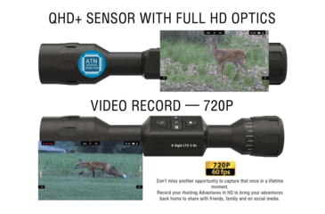 Image of ATN X-Sight LTV Day/Night Hunting Rifle Scope, 5-15x50mm, Multiple Reticles, Black, DGWSXS515LTV