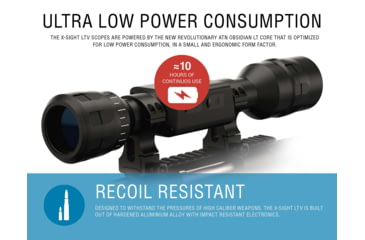 Image of ATN X-Sight LTV Day/Night Hunting Rifle Scope, 5-15x50mm, Multiple Reticles, Black, DGWSXS515LTV