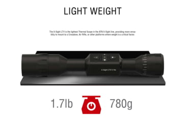 Image of ATN X-Sight LTV Day/Night Hunting Rifle Scope, 5-15x50mm, Multiple Reticles, Black, DGWSXS515LTV