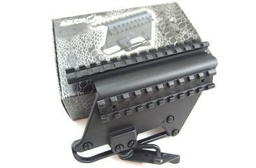 Image of Axion Kobra AK to Weaver Mount, Centered, w/ Long Side Tactical Rail, Black, AKOBRAM