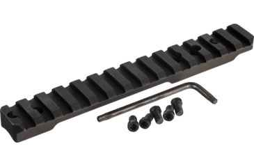 Image of Barrett 16758 Base For Barrett Fieldcraft Picatinny Style Short Action Black Fin