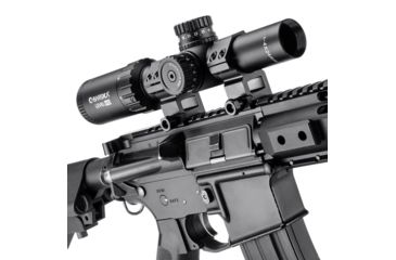 Image of Barska 1-4x24mm Level HD Rifle Scope, Illuminated HRS .223 BDC Reticle, Black, Medium AC12798