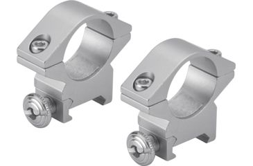 Image of Barska 1 inch Medium Weaver-Style Rings, Silver AI13298