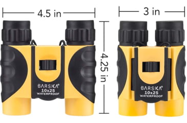 Image of Barska 10x25 Yellow WP, Blue Lens CP CO10697