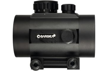 Image of Barska 1x50mm 5 MOA Illuminated Reticle Red Dot Scope, Black, Weaver Base - AC10332