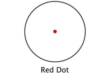 Image of Barska 1x50mm 5 MOA Illuminated Reticle Red Dot Scope, Black, Weaver Base - AC10332