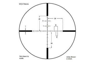 Image of Barska 3-12x50mm Level Rifle Scope, Illuminated MOA Reticle, Black, Medium AC12782