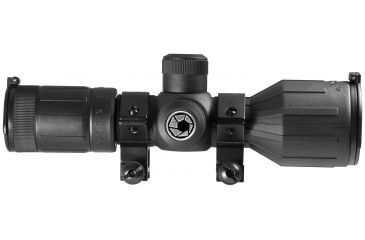 Image of Barska 3-9x40 Millimeter Rubber Armor Contour Rifle Scope - 4A Mil Plex Reticle w/Rings