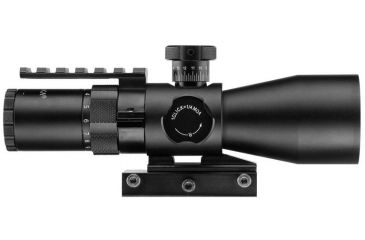 Image of Barska 3-9x42 IR Contour Rifle Scope w/ Accessory Rail Mount, 1/4 MOA, 1 in Scope Tube, Black AC12468