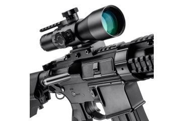 Image of Barska 3-9x42 IR Contour Rifle Scope w/ Accessory Rail Mount, 1/4 MOA, 1 in Scope Tube, Black AC12468