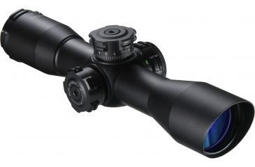 Image of Barska 4x32, 1in. tube, mil dot IR reticle, with 1in. weaver rings, Black Rifle Scope AC11876