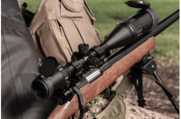 Image of Barska 6-24X50 AO IR Blackhawk Rifle Scope, 1/4 MOA, Mil Dot, w/ Rings, Black AC12464