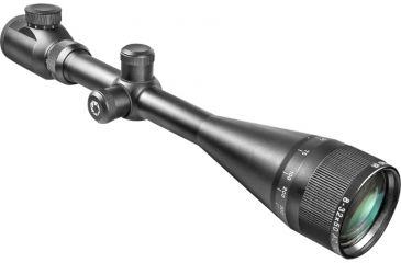 Image of Barska 8-32x50 IR AO Excavator Rifle Scope w/ Adjustable Objective, Target Dot Illuminated Reticle &amp; Rings - AC10558