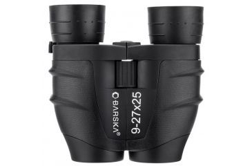 Image of Barska 9-27x25 Compact Gladiator Zoom Binoculars, BK-7 Porro Prism, Fully Coated Lens, Black AB12542