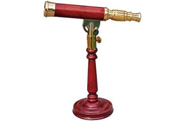 Image of Barska AnchorMaster 15-45x50 Brass / Mahogany Spy Glass - Handcrafted Spotting Scope w/ Desktop Pedestal AA10614
