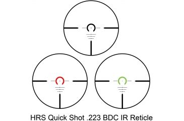Image of Barska Illuminated Red/Green HRS Quick Shot 223 BDC Reticle