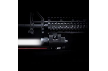 Image of Barska Laser LED Weapon Flashlight, CR123A, Red, 200 Lumens, Black, AU12714