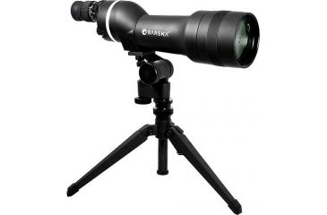 Image of Barska Spotter Pro 22-66x80 Straight-Body Spotting Scope - Black, w/ Tripod, Case AD10352